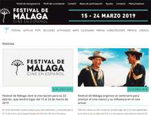 Tablet Screenshot of festivaldemalaga.com
